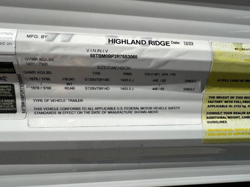 2024 Highland Ridge OPEN RANGE 26RLS