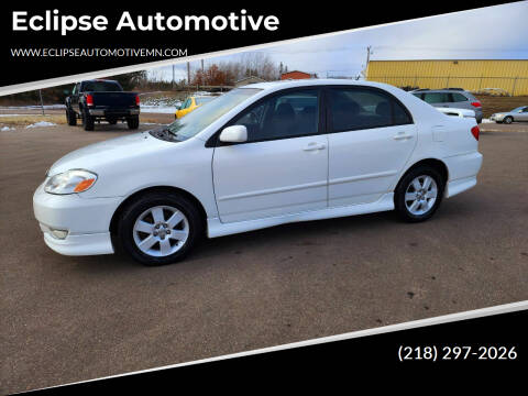 2004 Toyota Corolla for sale at Eclipse Automotive in Brainerd MN