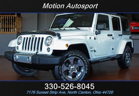 2016 Jeep Wrangler Unlimited for sale at Motion Auto Sport in North Canton OH