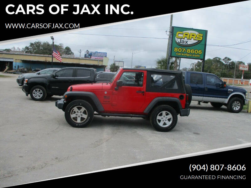 2017 Jeep Wrangler for sale at CARS OF JAX INC. in Jacksonville FL