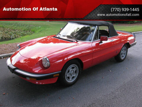 1984 Alfa Romeo Spider for sale at Automotion Of Atlanta in Conyers GA