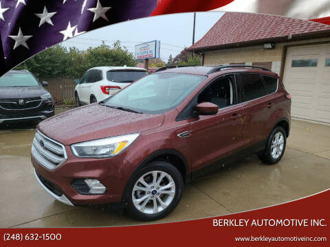 2018 Ford Escape for sale at Berkley Automotive Inc. in Berkley MI