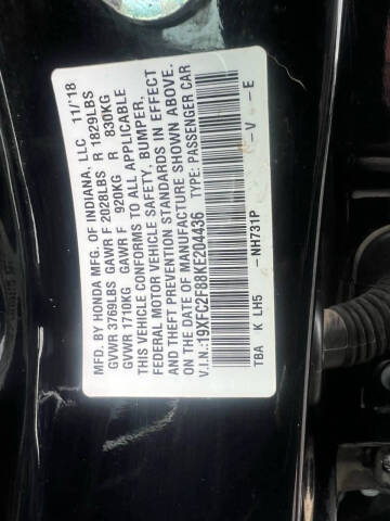 2019 Honda Civic Sport