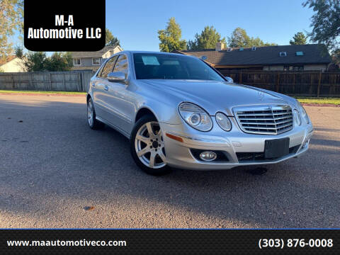 2008 Mercedes-Benz E-Class for sale at M-A Automotive LLC in Aurora CO