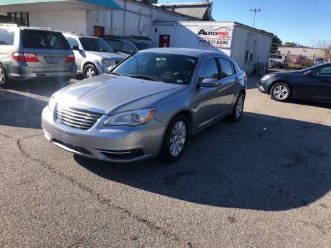 2014 Chrysler 200 for sale at AutoPro Virginia LLC in Virginia Beach VA