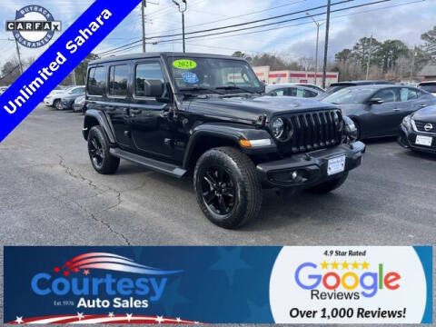 2021 Jeep Wrangler Unlimited for sale at Courtesy Auto Sales in Chesapeake VA