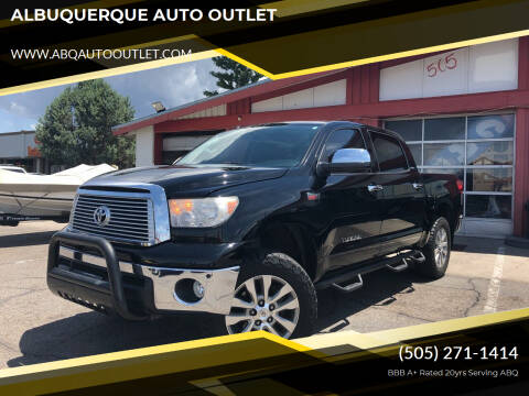 2012 Toyota Tundra for sale at ALBUQUERQUE AUTO OUTLET in Albuquerque NM