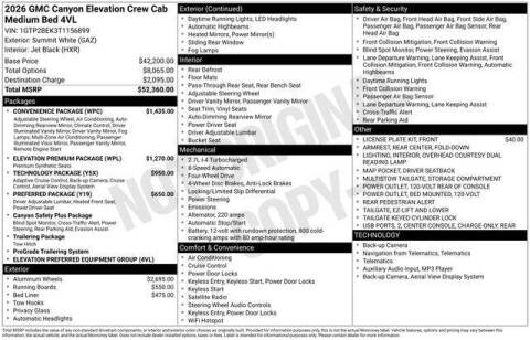 2026 GMC Canyon Elevation