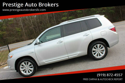 2010 Toyota Highlander Hybrid for sale at Prestige Auto Brokers in Raleigh NC