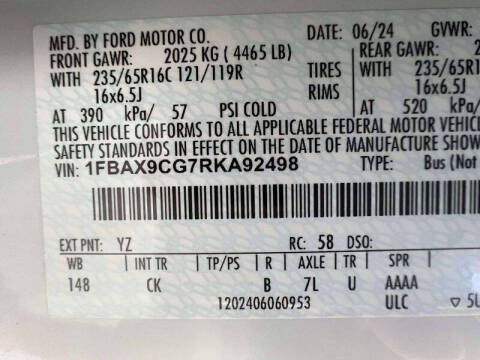 2024 Ford Transit