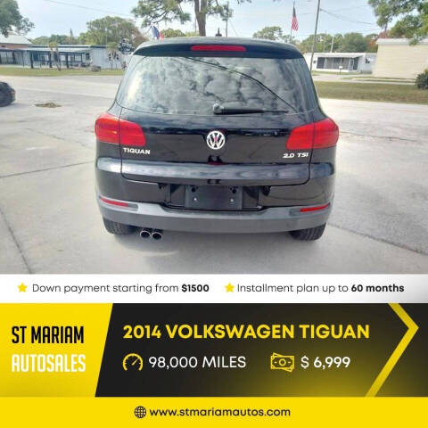 2014 Volkswagen Tiguan for sale at st mariam auto sales . inc in Saint Petersburg, FL