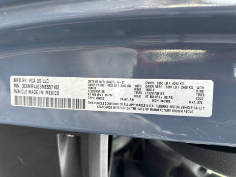 2021 RAM ProMaster 3500 159 WB