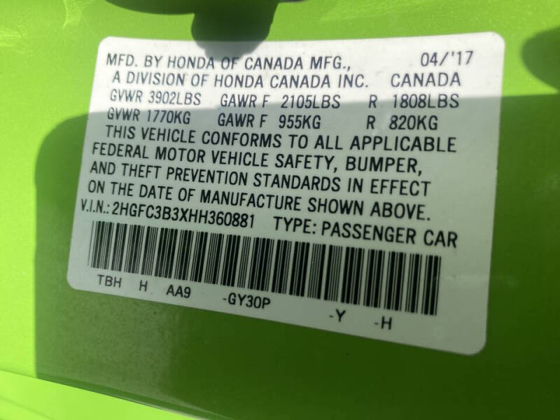 2017 Honda Civic EX-T