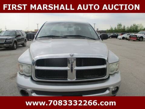 2003 Dodge Ram Pickup 1500 for sale at First Marshall Auto Auction in Harvey IL