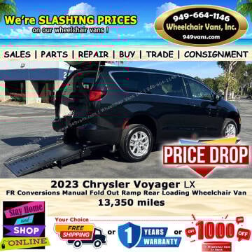 2023 Chrysler Voyager for sale at Wheelchair Vans Inc in Laguna Hills CA