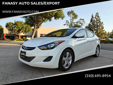 2013 Hyundai Elantra for sale at FANASY AUTO SALES/EXPORT in Yorba Linda CA