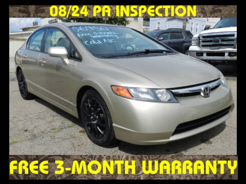 2008 Honda Civic for sale at 2010 Auto Sales in Glassport PA