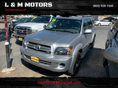 2006 Toyota Sequoia for sale at L & M MOTORS in Santa Maria CA