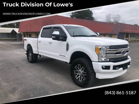 2017 Ford F-250 Super Duty for sale at Truck Division Of Lowe's in Darlington SC