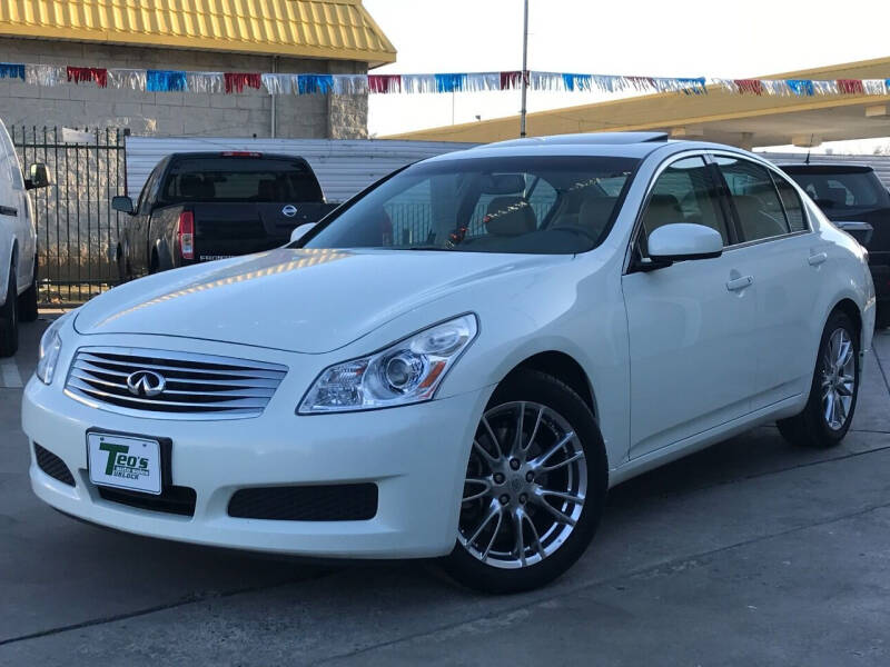 2008 Infiniti G35 for sale at Teo's Auto Sales in Turlock CA