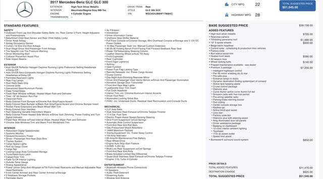 2017 Mercedes-Benz GLC GLC 300