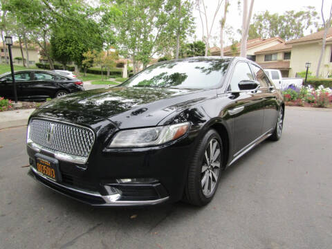 2017 Lincoln Continental for sale at E MOTORCARS in Fullerton CA