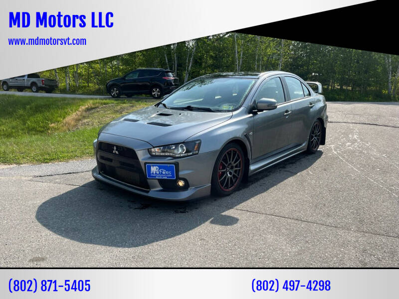 2015 Mitsubishi Lancer Evolution for sale at MD Motors LLC in Williston VT