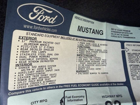 2007 Ford Mustang GT Premium