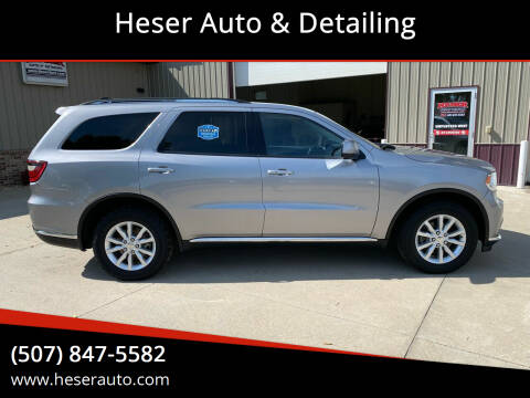 2014 Dodge Durango for sale at Heser Auto & Detailing in Jackson MN