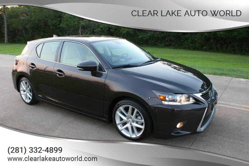 2015 Lexus CT 200h for sale at Clear Lake Auto World in League City TX