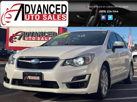 2016 Subaru Impreza for sale at Advanced Auto Sales in Dracut MA