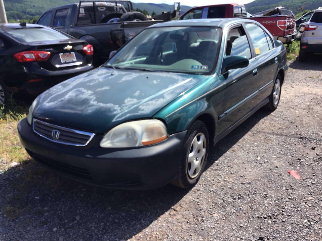 Lt. Green 2000 Honda Civic EX EX 4dr Sedan 1