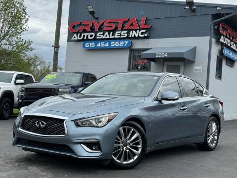 2019 Infiniti Q50 for sale at Crystal Auto Sales Inc in Nashville TN