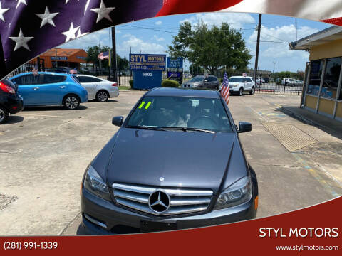 2011 Mercedes-Benz C-Class for sale at STYL MOTORS in Pasadena TX