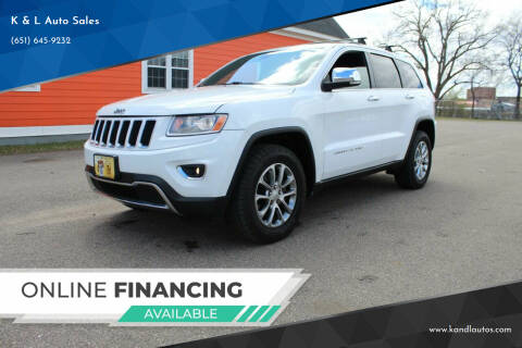 2014 Jeep Grand Cherokee for sale at K & L Auto Sales in Saint Paul MN