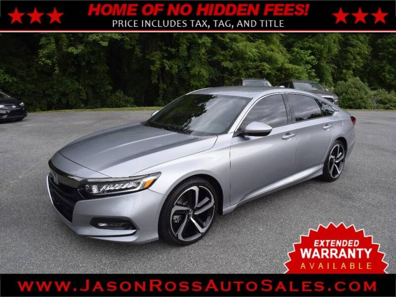 2019 Honda Accord for sale at Jason Ross Auto Sales in Burlington NC