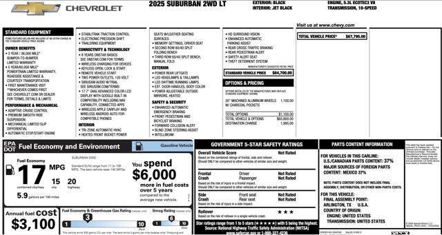 2025 Chevrolet Suburban LT