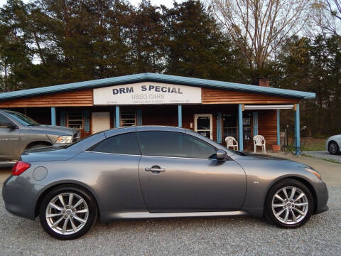 2015 Infiniti Q60 Convertible for sale at DRM Special Used Cars in Starkville MS