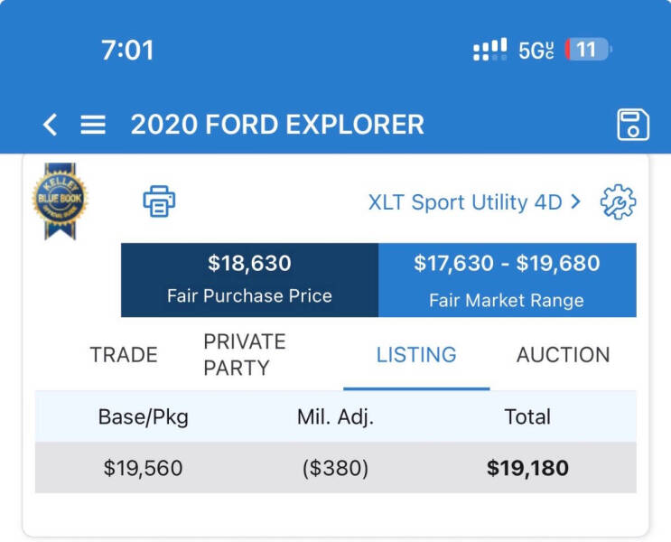 2020 Ford Explorer XLT
