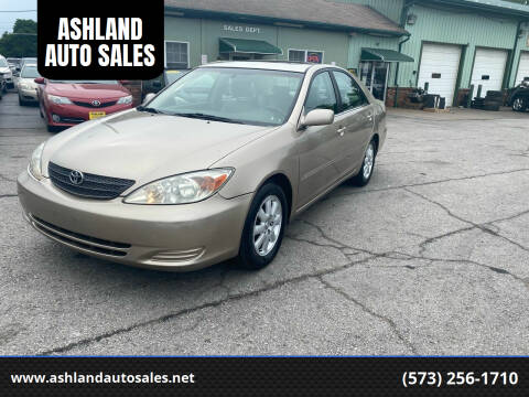 2002 Toyota Camry for sale at ASHLAND AUTO SALES in Columbia MO