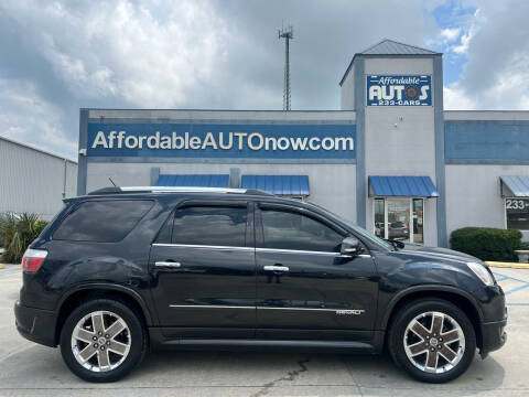 2012 GMC Acadia for sale at Affordable Autos in Houma LA