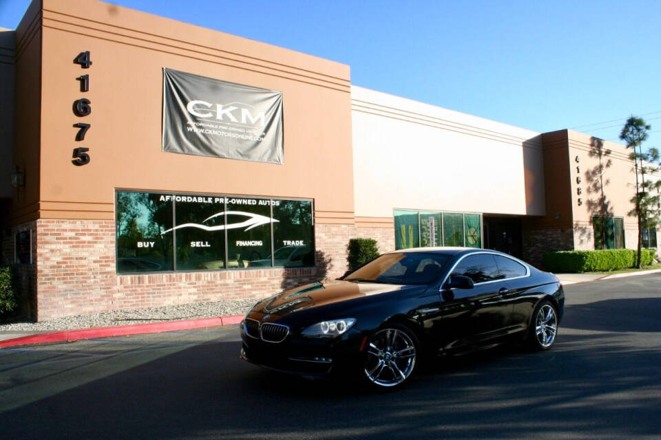 2013 BMW 6 Series for sale at CK Motors in Murrieta, CA