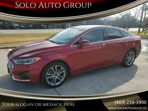 2019 Ford Fusion for sale at Solo Auto Group in Mckinney TX