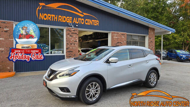 2018 Nissan Murano for sale at North Ridge Auto Center LLC in Madison, OH