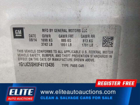 2015 Chevrolet Sonic LT Auto