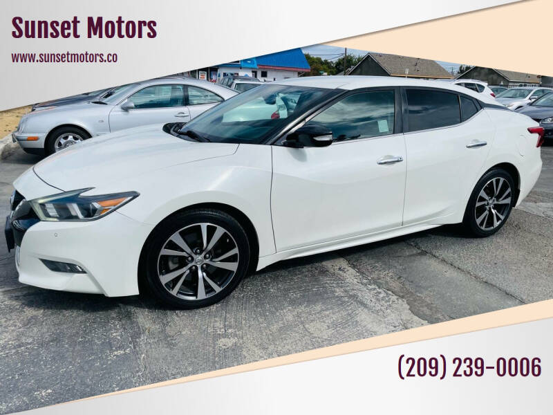 2017 Nissan Maxima for sale at Sunset Motors in Manteca CA