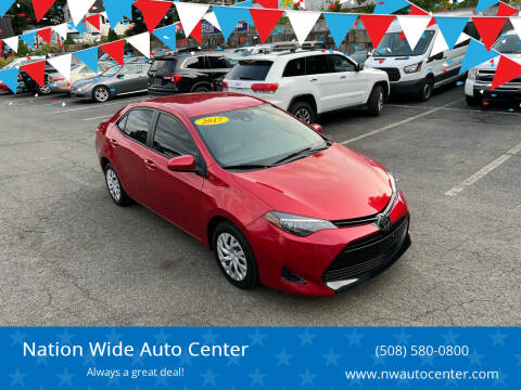 2017 Toyota Corolla for sale at Nation Wide Auto Center in Brockton MA