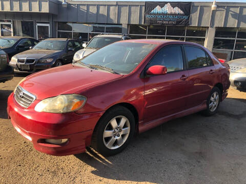 2006 Toyota Corolla for sale at Rocky Mountain Motors LTD in Englewood CO