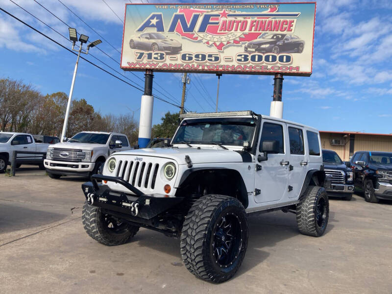 2013 Jeep Wrangler Unlimited for sale at ANF AUTO FINANCE in Houston TX