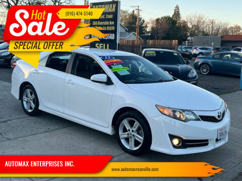 2013 Toyota Camry for sale at AUTOMAX ENTERPRISES INC. in Roseville CA